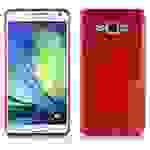 Cadorabo Hülle für Samsung Galaxy A7 2015 Schutz Hülle in Rot Schutzhülle TPU Silikon Etui Case Cover