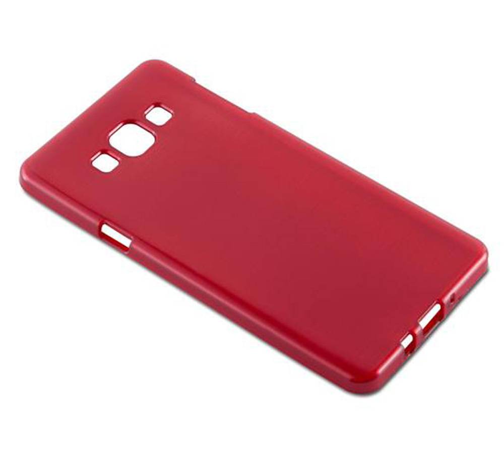 Cadorabo Hülle für Samsung Galaxy A7 2015 Schutz Hülle in Rot Schutzhülle TPU Silikon Etui Case Cover