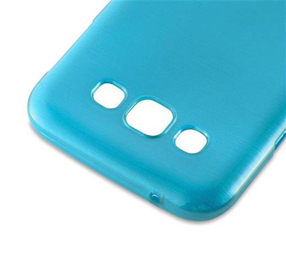 Cadorabo Hülle für Samsung Galaxy E5 Schutz Hülle in Türkis Schutzhülle TPU Silikon Etui Case Cover