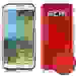 Cadorabo Hülle für Samsung Galaxy E5 Schutz Hülle in Rot Schutzhülle TPU Silikon Etui Case Cover