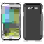 Cadorabo Hülle für Samsung Galaxy E7 Schutz Hülle in Schwarz Schutzhülle TPU Silikon Etui Case Cover