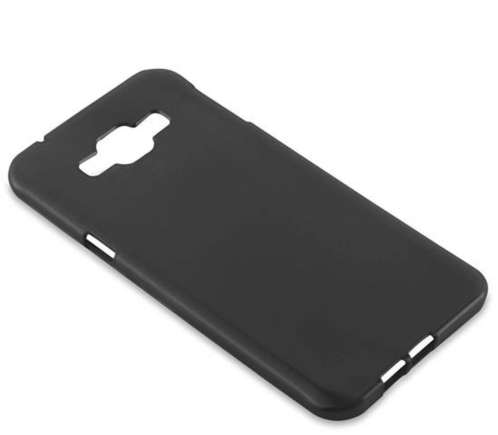 Cadorabo Hülle für Samsung Galaxy A8 2015 Schutz Hülle in Schwarz Schutzhülle TPU Silikon Etui Case Cover