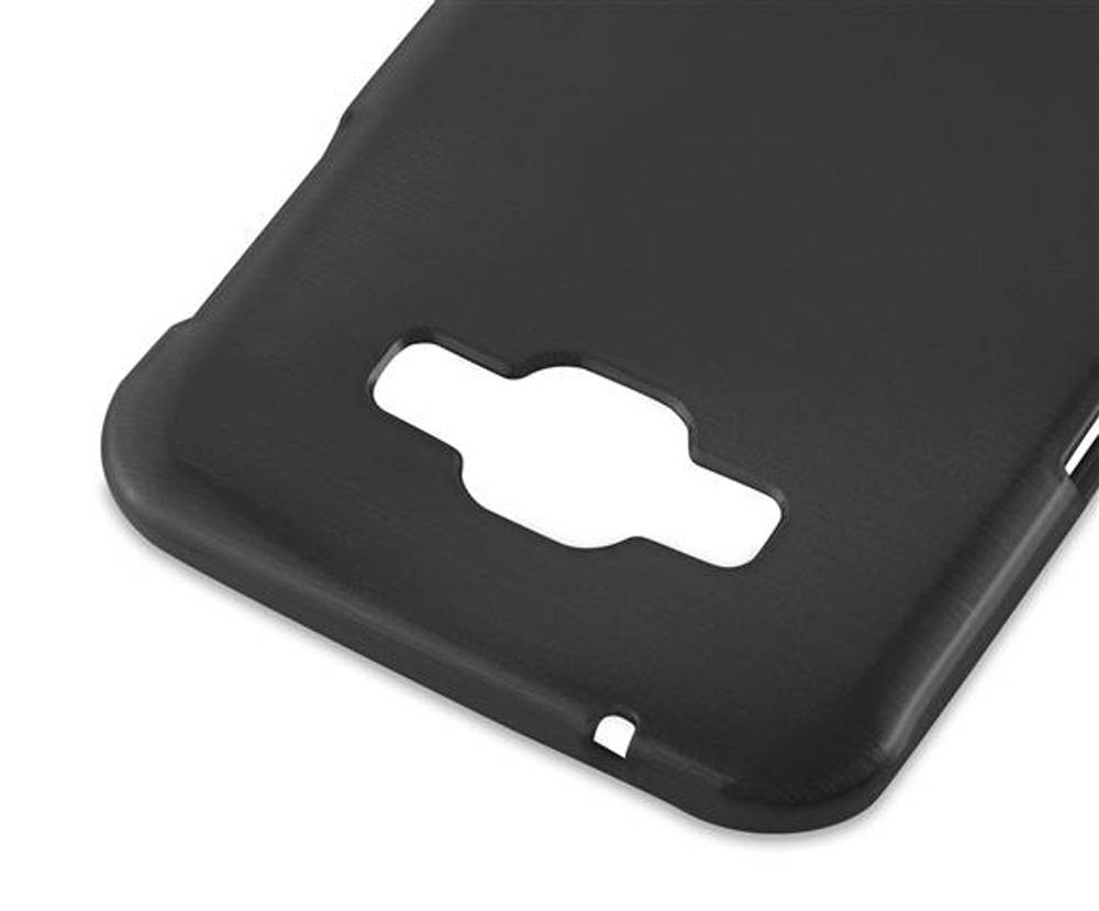Cadorabo Hülle für Samsung Galaxy A8 2015 Schutz Hülle in Schwarz Schutzhülle TPU Silikon Etui Case Cover