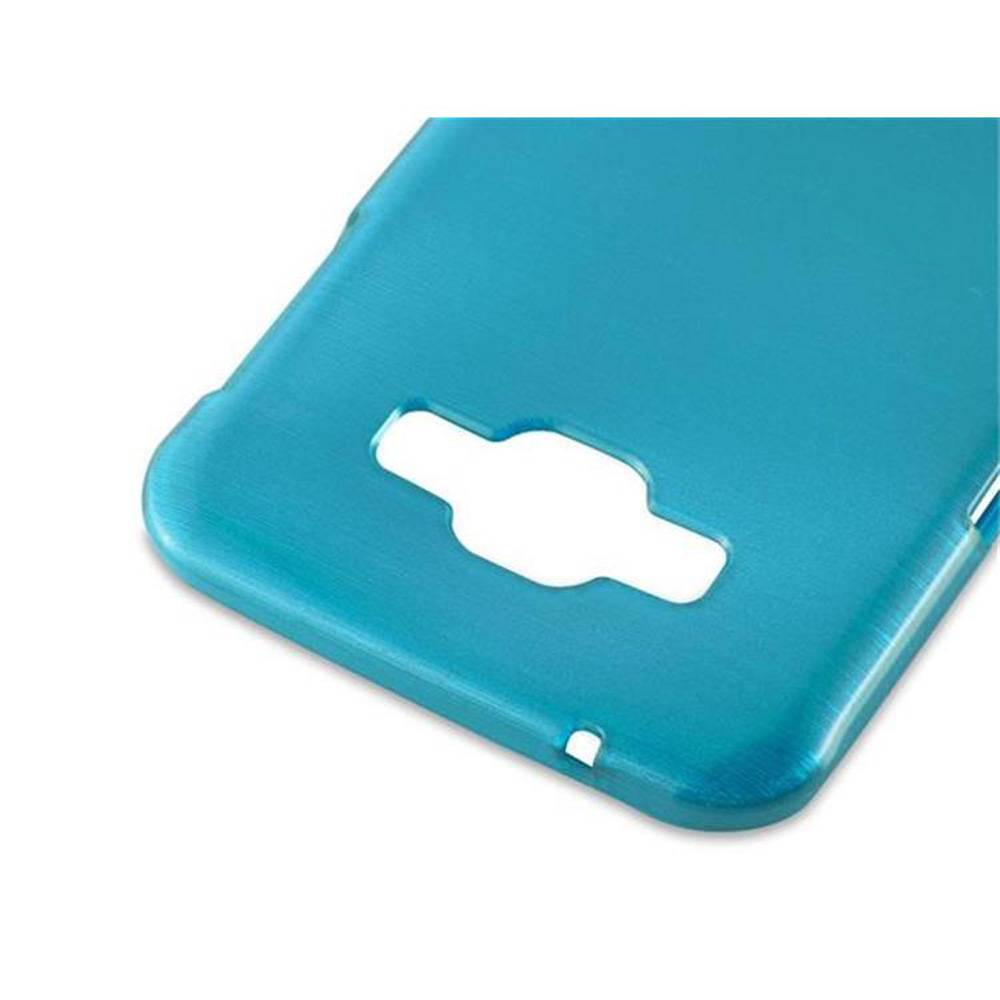 Cadorabo Hülle für Samsung Galaxy A8 2015 Schutz Hülle in Türkis Schutzhülle TPU Silikon Etui Case Cover