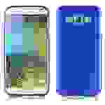 Cadorabo Hülle für Samsung Galaxy E5 Schutz Hülle in Blau Schutzhülle TPU Silikon Etui Case Cover
