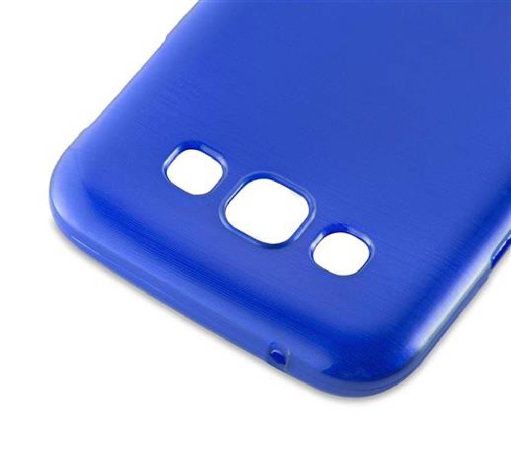 Cadorabo Hülle für Samsung Galaxy E5 Schutz Hülle in Blau Schutzhülle TPU Silikon Etui Case Cover