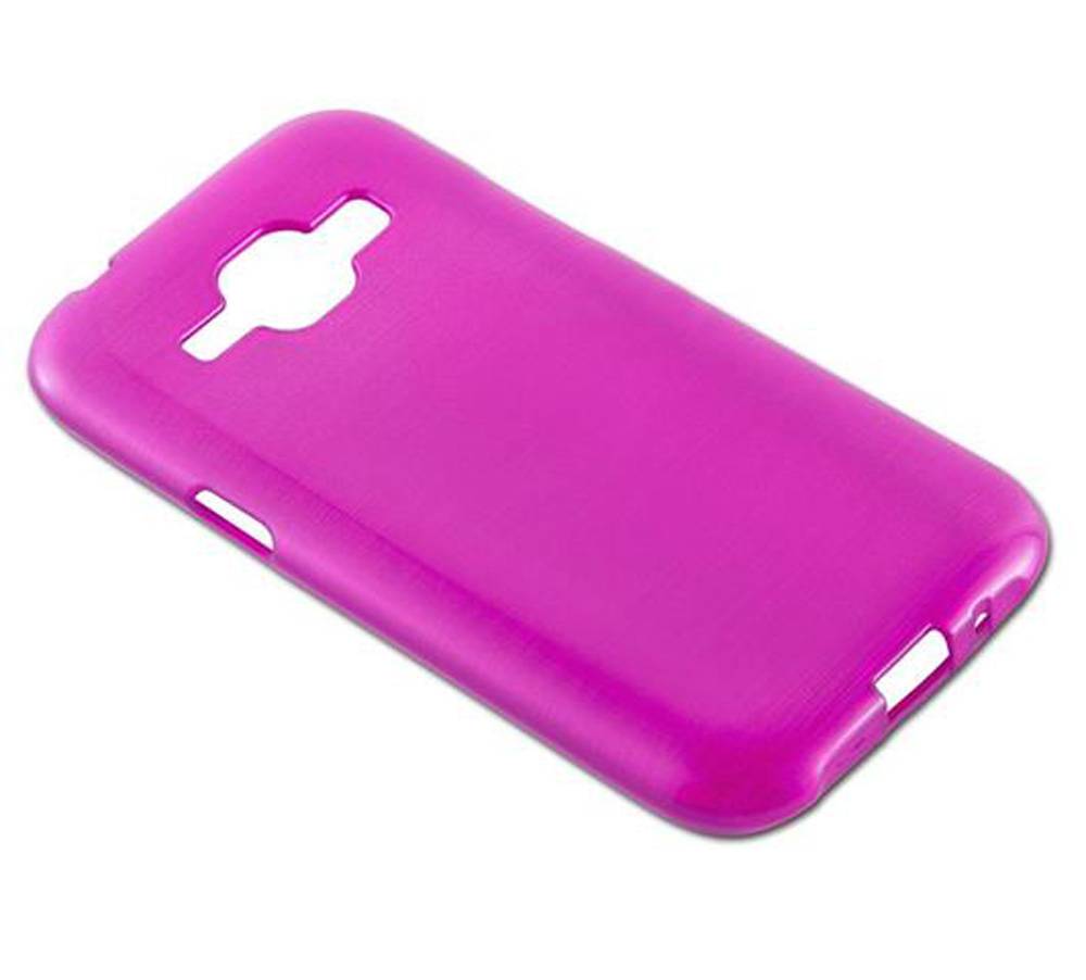 Cadorabo Hülle für Samsung Galaxy J1 2015 Schutz Hülle in Rosa Schutzhülle TPU Silikon Etui Case Cover