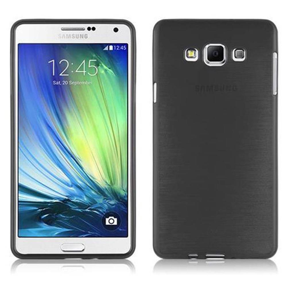 Cadorabo Hülle für Samsung Galaxy A7 2015 Schutz Hülle in Schwarz Schutzhülle TPU Silikon Etui Case Cover