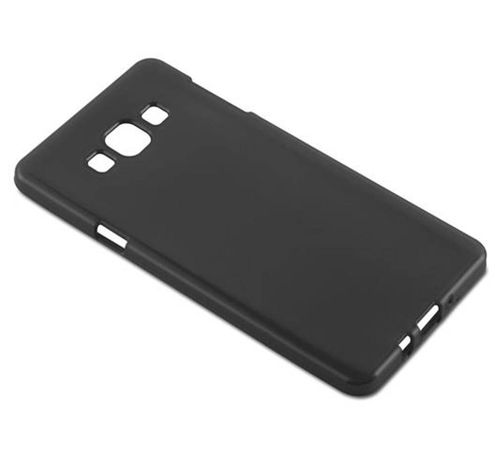 Cadorabo Hülle für Samsung Galaxy A7 2015 Schutz Hülle in Schwarz Schutzhülle TPU Silikon Etui Case Cover