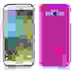 Cadorabo Hülle für Samsung Galaxy E5 Schutz Hülle in Rosa Schutzhülle TPU Silikon Etui Case Cover