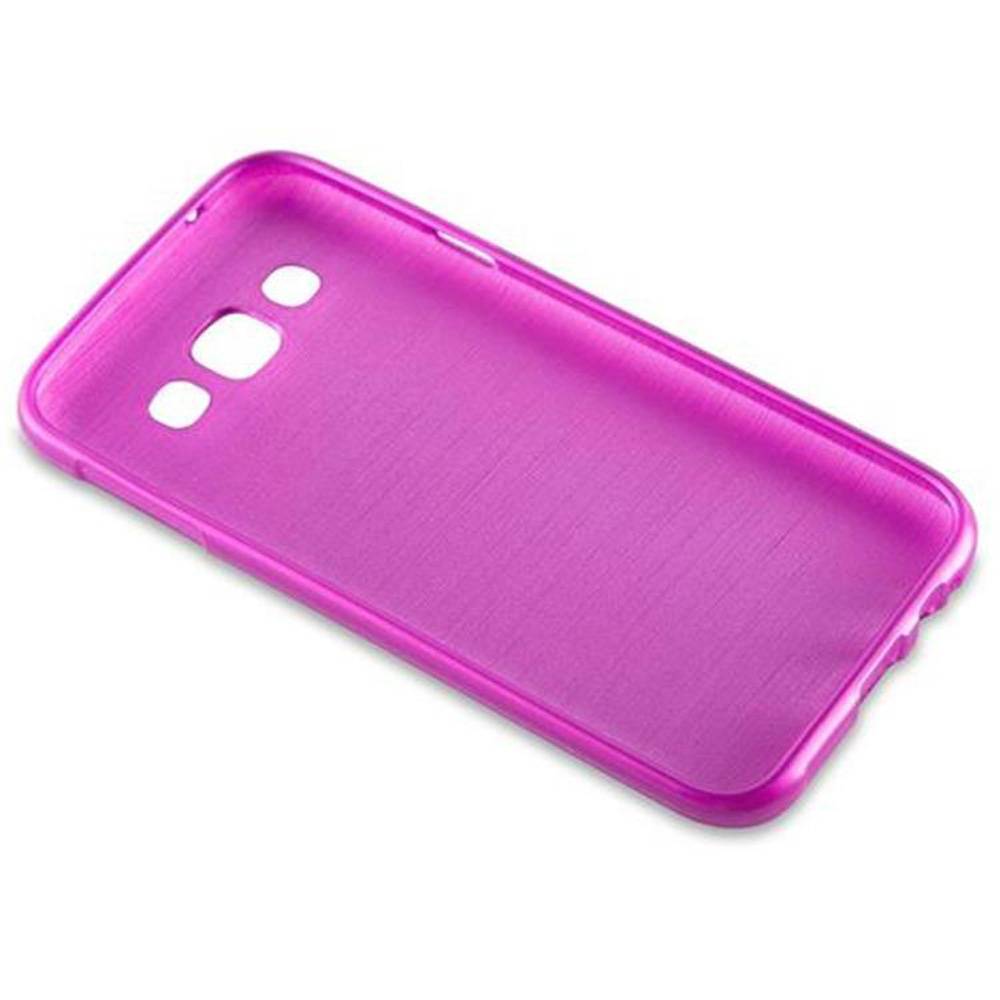 Cadorabo Hülle für Samsung Galaxy E5 Schutz Hülle in Rosa Schutzhülle TPU Silikon Etui Case Cover