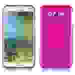 Cadorabo Hülle für Samsung Galaxy E7 Schutz Hülle in Rosa Schutzhülle TPU Silikon Etui Case Cover