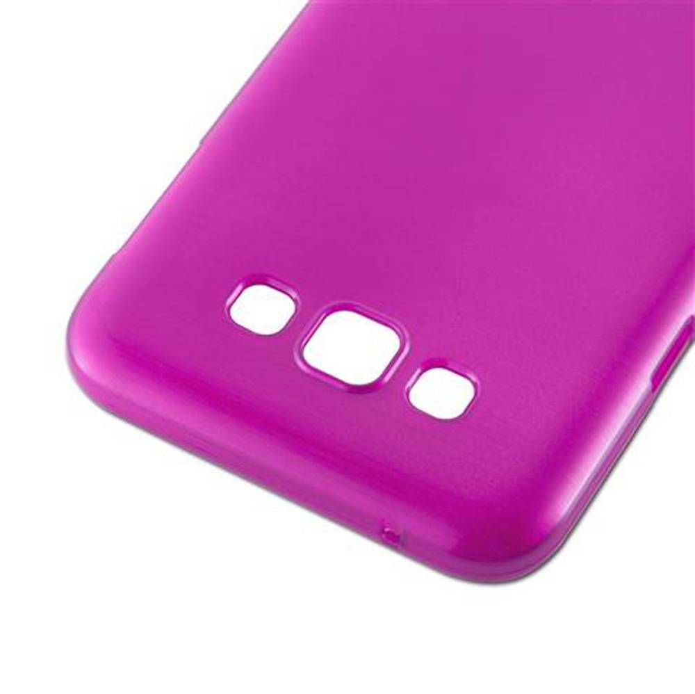 Cadorabo Hülle für Samsung Galaxy E7 Schutz Hülle in Rosa Schutzhülle TPU Silikon Etui Case Cover