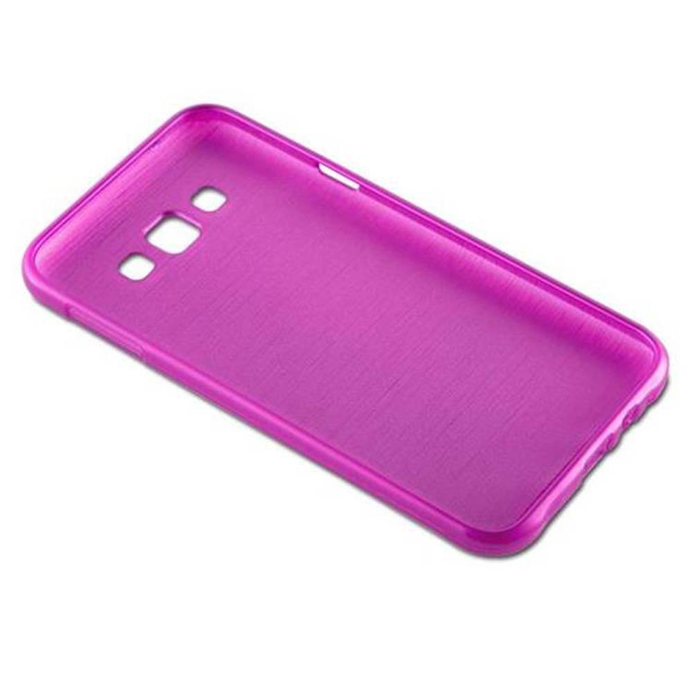 Cadorabo Hülle für Samsung Galaxy E7 Schutz Hülle in Rosa Schutzhülle TPU Silikon Etui Case Cover