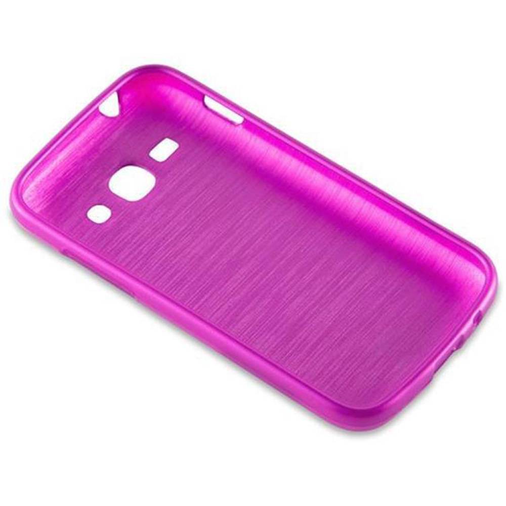 Cadorabo Hülle für Samsung Galaxy ACE 3 Schutz Hülle in Rosa Schutzhülle TPU Silikon Etui Case Cover