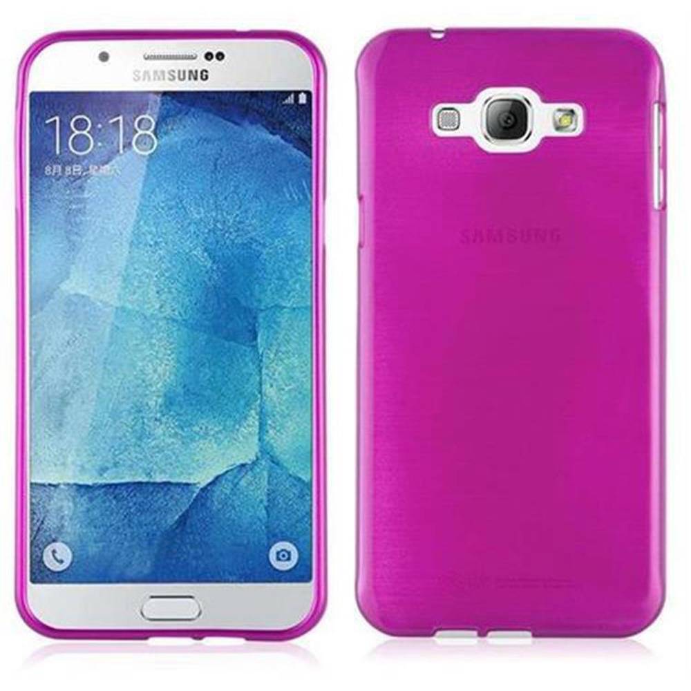 Cadorabo Hülle für Samsung Galaxy A8 2015 Schutz Hülle in Rosa Schutzhülle TPU Silikon Etui Case Cover