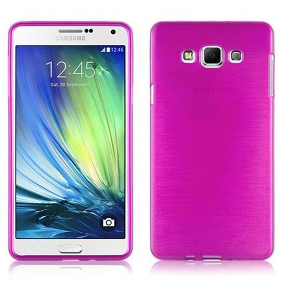 Cadorabo Hülle für Samsung Galaxy A7 2015 Schutz Hülle in Rosa Schutzhülle TPU Silikon Etui Case Cover
