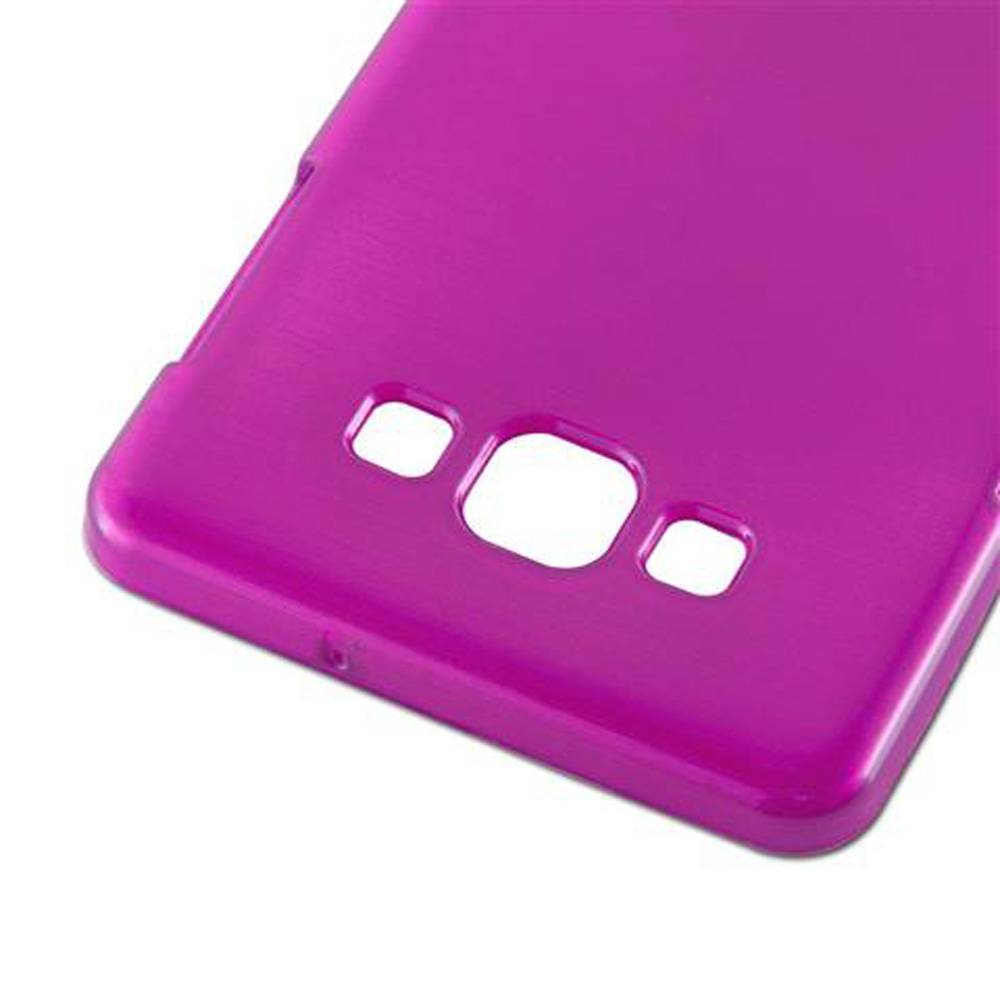 Cadorabo Hülle für Samsung Galaxy A7 2015 Schutz Hülle in Rosa Schutzhülle TPU Silikon Etui Case Cover