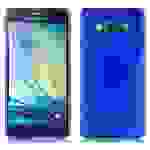 Cadorabo Hülle für Samsung Galaxy A5 2015 Schutz Hülle in Blau Schutzhülle TPU Silikon Etui Case Cover