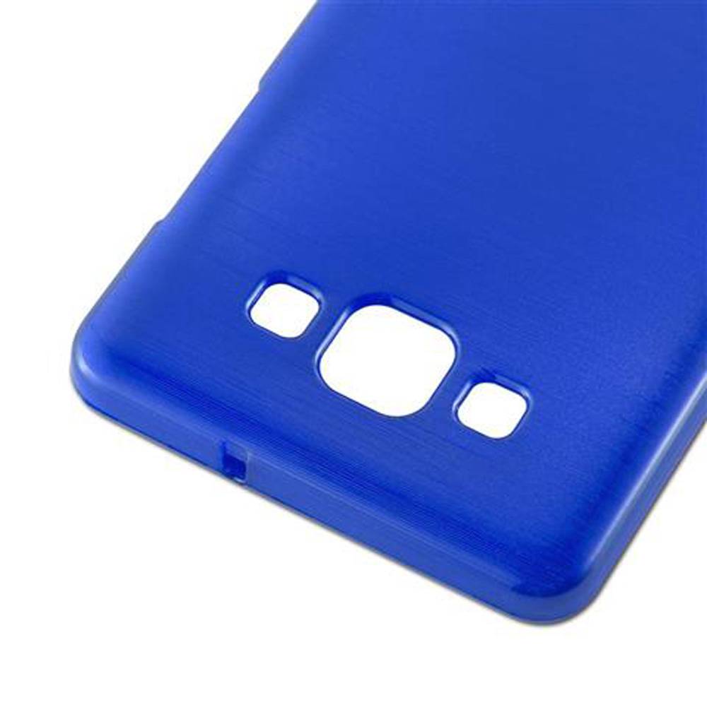 Cadorabo Hülle für Samsung Galaxy A5 2015 Schutz Hülle in Blau Schutzhülle TPU Silikon Etui Case Cover