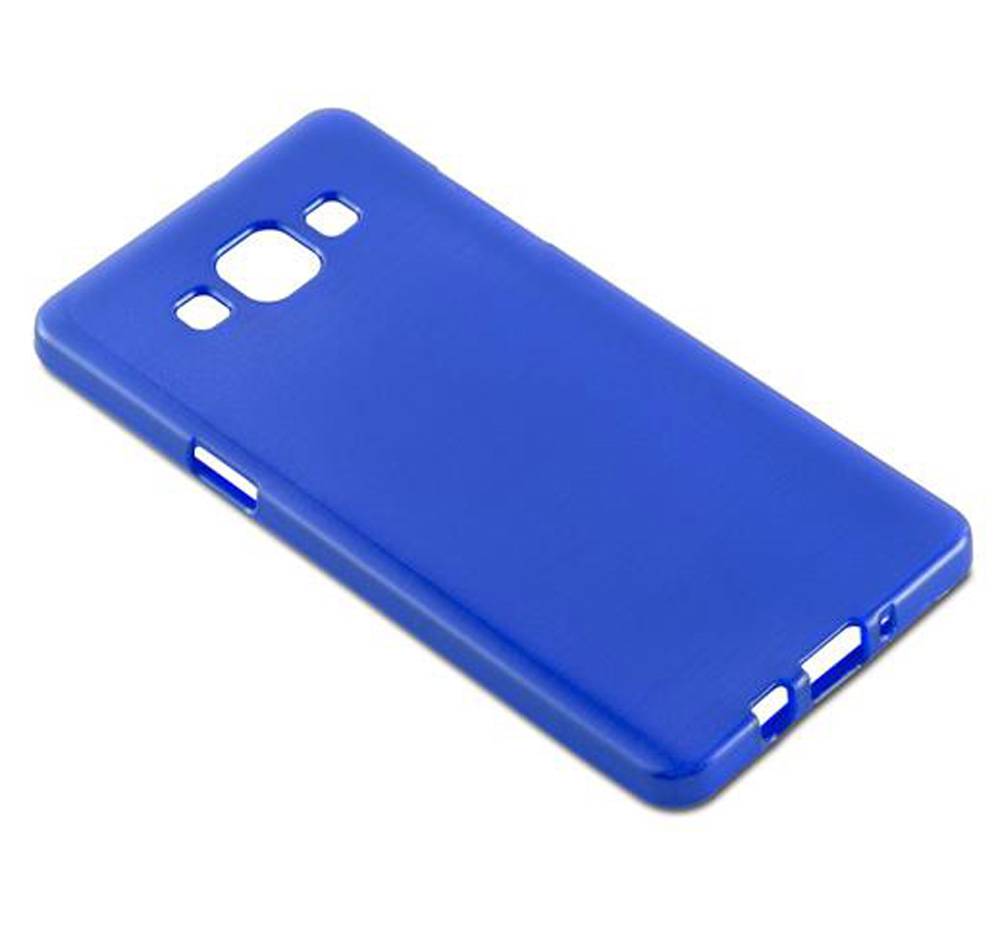 Cadorabo Hülle für Samsung Galaxy A5 2015 Schutz Hülle in Blau Schutzhülle TPU Silikon Etui Case Cover