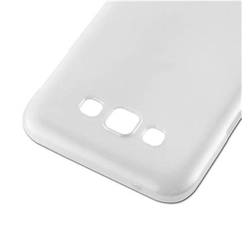 Cadorabo Hülle für Samsung Galaxy E7 Schutz Hülle in Silber Schutzhülle TPU Silikon Etui Case Cover