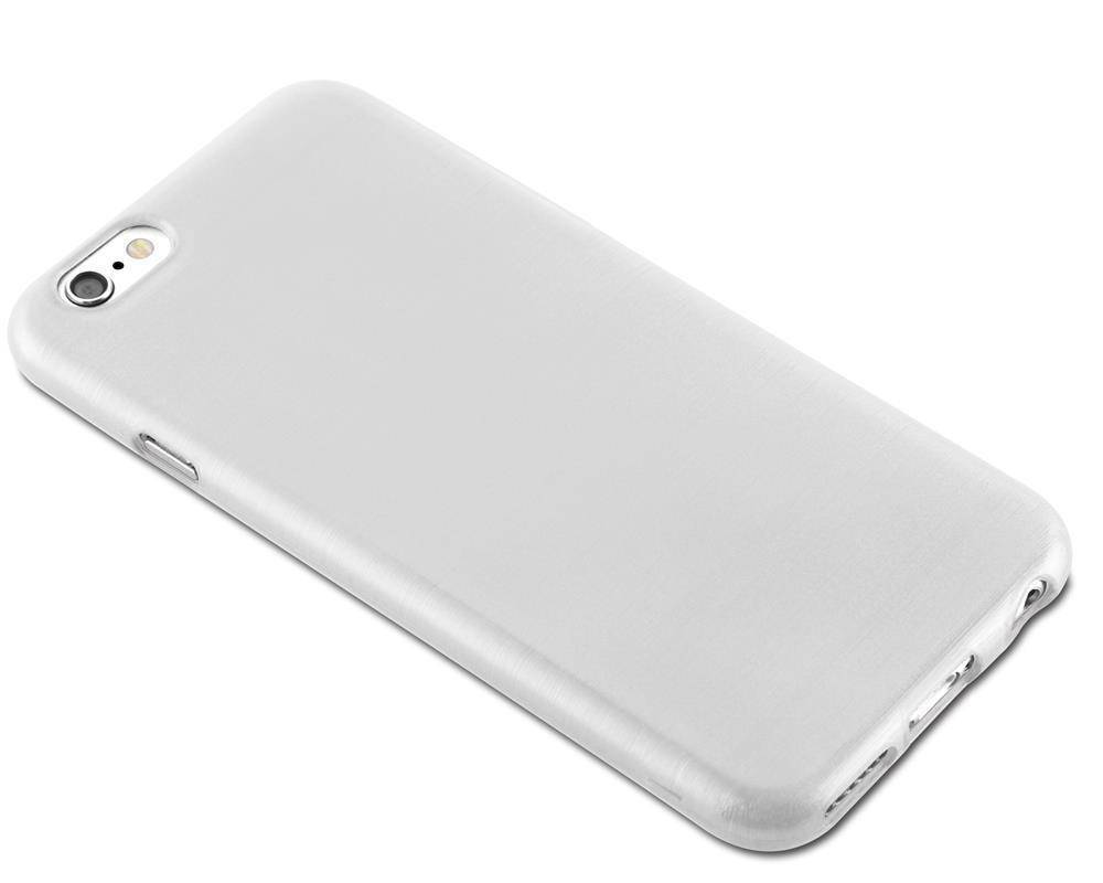 Cadorabo Hülle für Apple iPhone 6 PLUS / 6S PLUS Schutz Hülle in Silber Schutzhülle TPU Silikon Etui Case Cover