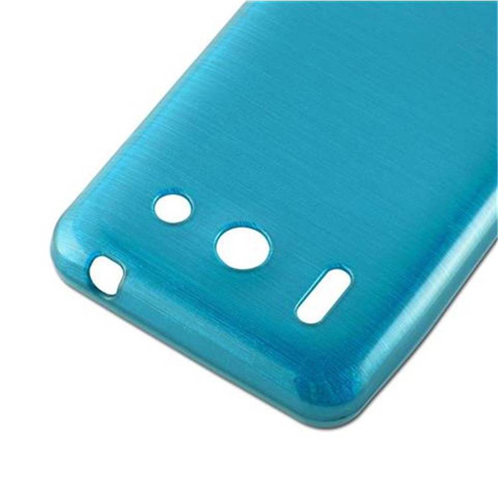 Cadorabo Hülle für Huawei ASCEND G510 / G520 / G525 Schutz Hülle in Türkis Schutzhülle TPU Silikon Etui Case Cover