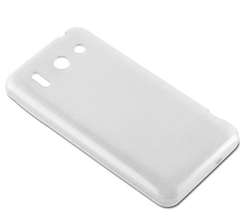Cadorabo Hülle für Huawei ASCEND G510 / G520 / G525 Schutz Hülle in Silber Schutzhülle TPU Silikon Etui Case Cover
