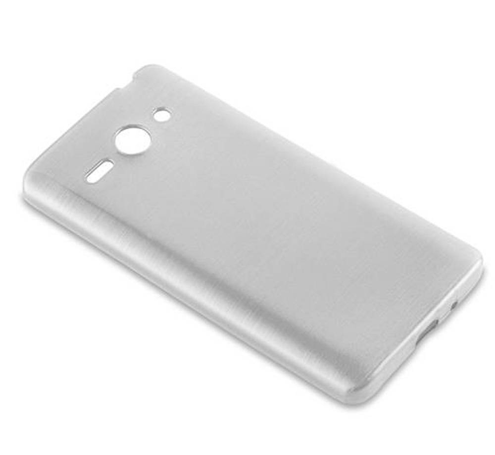 Cadorabo Hülle für Huawei ASCEND G510 / G520 / G525 Schutz Hülle in Silber Schutzhülle TPU Silikon Etui Case Cover
