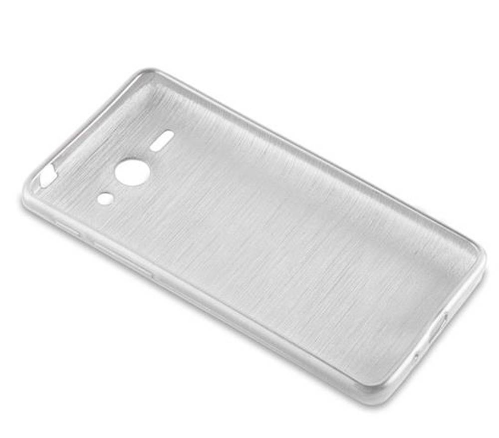 Cadorabo Hülle für Huawei ASCEND G510 / G520 / G525 Schutz Hülle in Silber Schutzhülle TPU Silikon Etui Case Cover