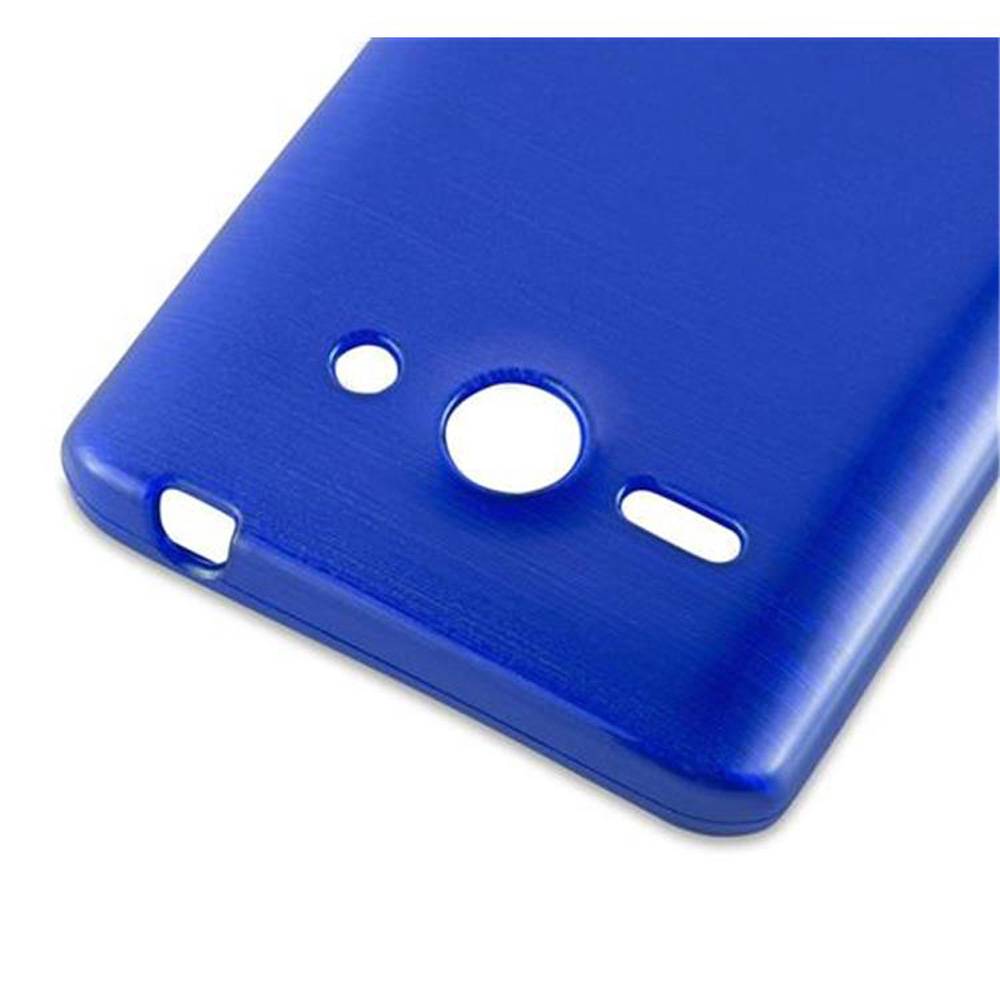 Cadorabo Hülle für Huawei ASCEND G510 / G520 / G525 Schutz Hülle in Blau Schutzhülle TPU Silikon Etui Case Cover