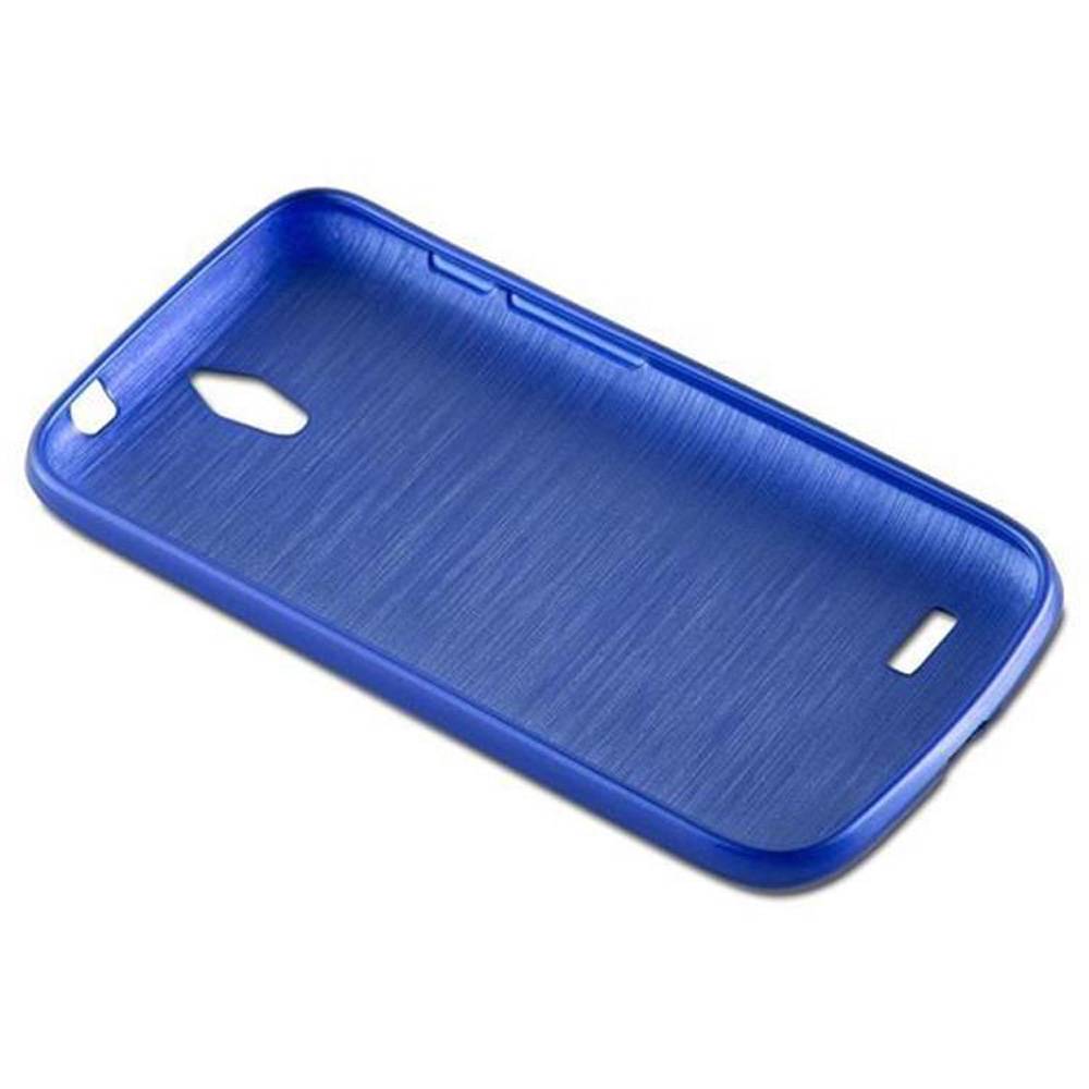 Cadorabo Hülle für Huawei ASCEND G610 Schutz Hülle in Blau Schutzhülle TPU Silikon Etui Case Cover