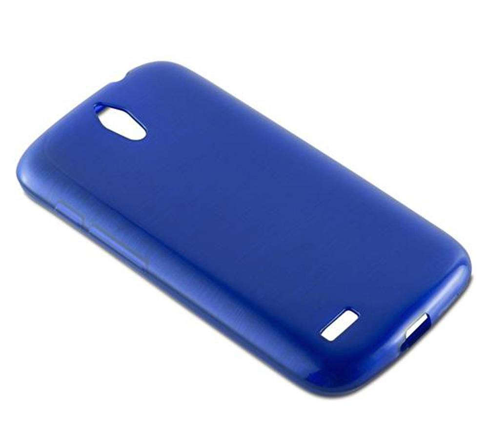 Cadorabo Hülle für Huawei ASCEND G610 Schutz Hülle in Blau Schutzhülle TPU Silikon Etui Case Cover
