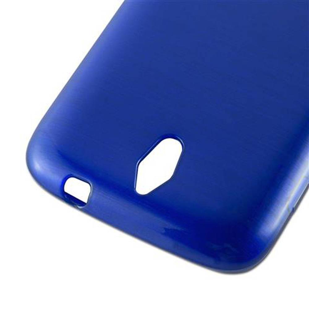 Cadorabo Hülle für Huawei ASCEND G610 Schutz Hülle in Blau Schutzhülle TPU Silikon Etui Case Cover