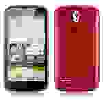 Cadorabo Hülle für Huawei ASCEND G610 Schutz Hülle in Rot Schutzhülle TPU Silikon Etui Case Cover