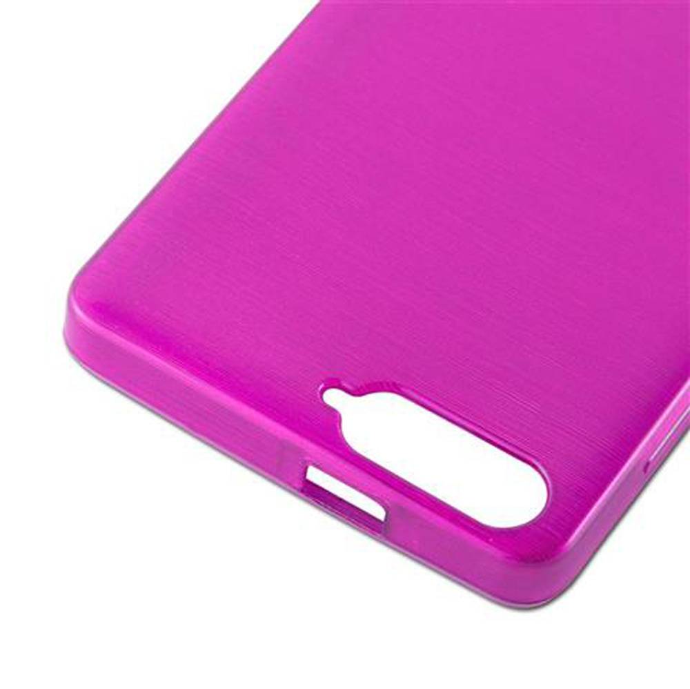 Cadorabo Hülle für Huawei ASCEND P7 MINI Schutz Hülle in Rosa Schutzhülle TPU Silikon Etui Case Cover