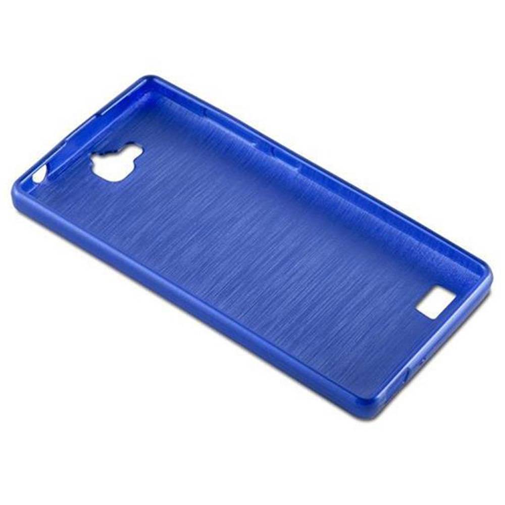 Cadorabo Hülle für Honor 3C Schutz Hülle in Blau Schutzhülle TPU Silikon Etui Case Cover