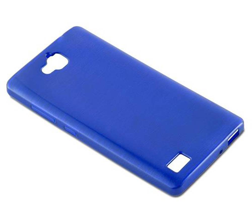 Cadorabo Hülle für Honor 3C Schutz Hülle in Blau Schutzhülle TPU Silikon Etui Case Cover