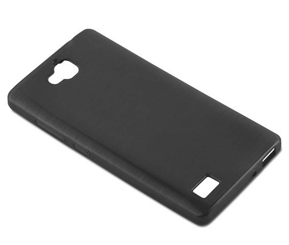 Cadorabo Hülle für Honor 3C Schutz Hülle in Schwarz Schutzhülle TPU Silikon Etui Case Cover