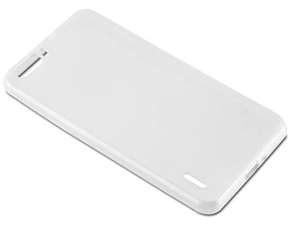 Cadorabo Hülle für Honor 6 PLUS Schutz Hülle in Silber Schutzhülle TPU Silikon Etui Case Cover