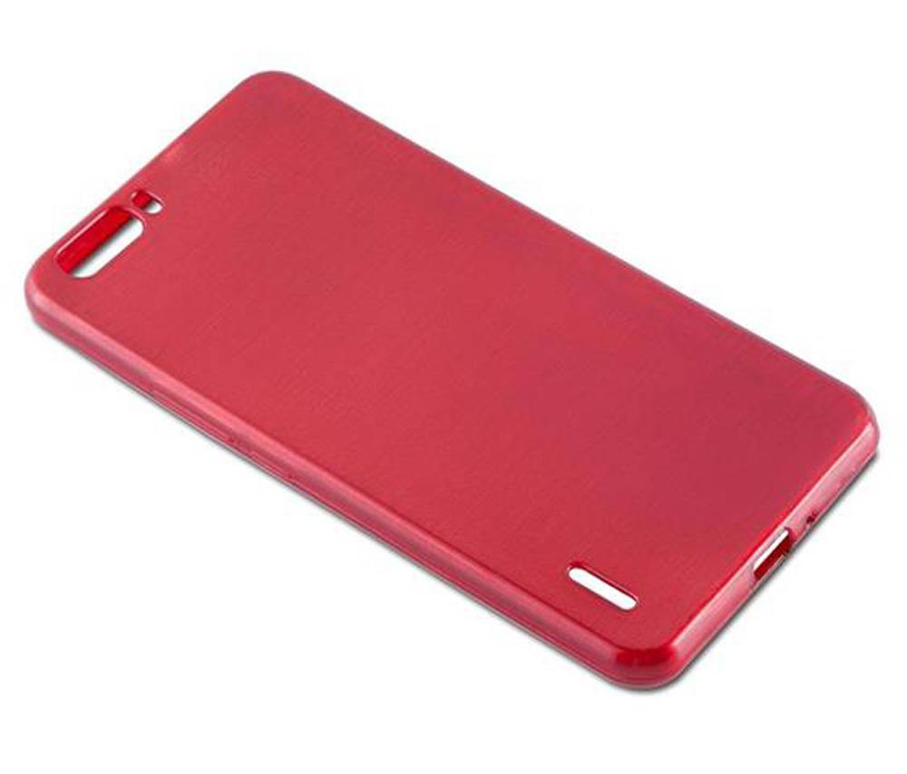 Cadorabo Hülle für Honor 6 PLUS Schutz Hülle in Rot Schutzhülle TPU Silikon Etui Case Cover