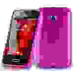 Cadorabo Hülle für LG L3 II (2. SIM) Schutz Hülle in Rosa Schutzhülle TPU Silikon Etui Case Cover