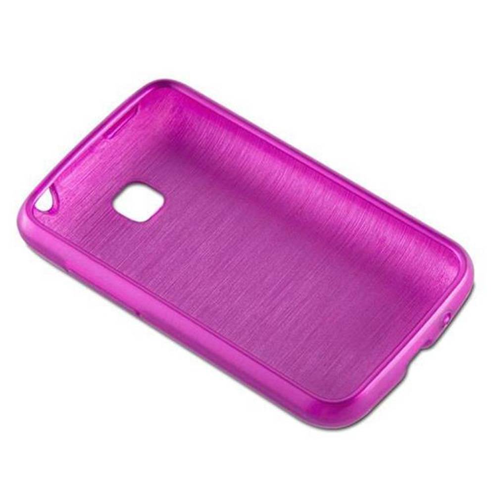 Cadorabo Hülle für LG L3 II (2. SIM) Schutz Hülle in Rosa Schutzhülle TPU Silikon Etui Case Cover