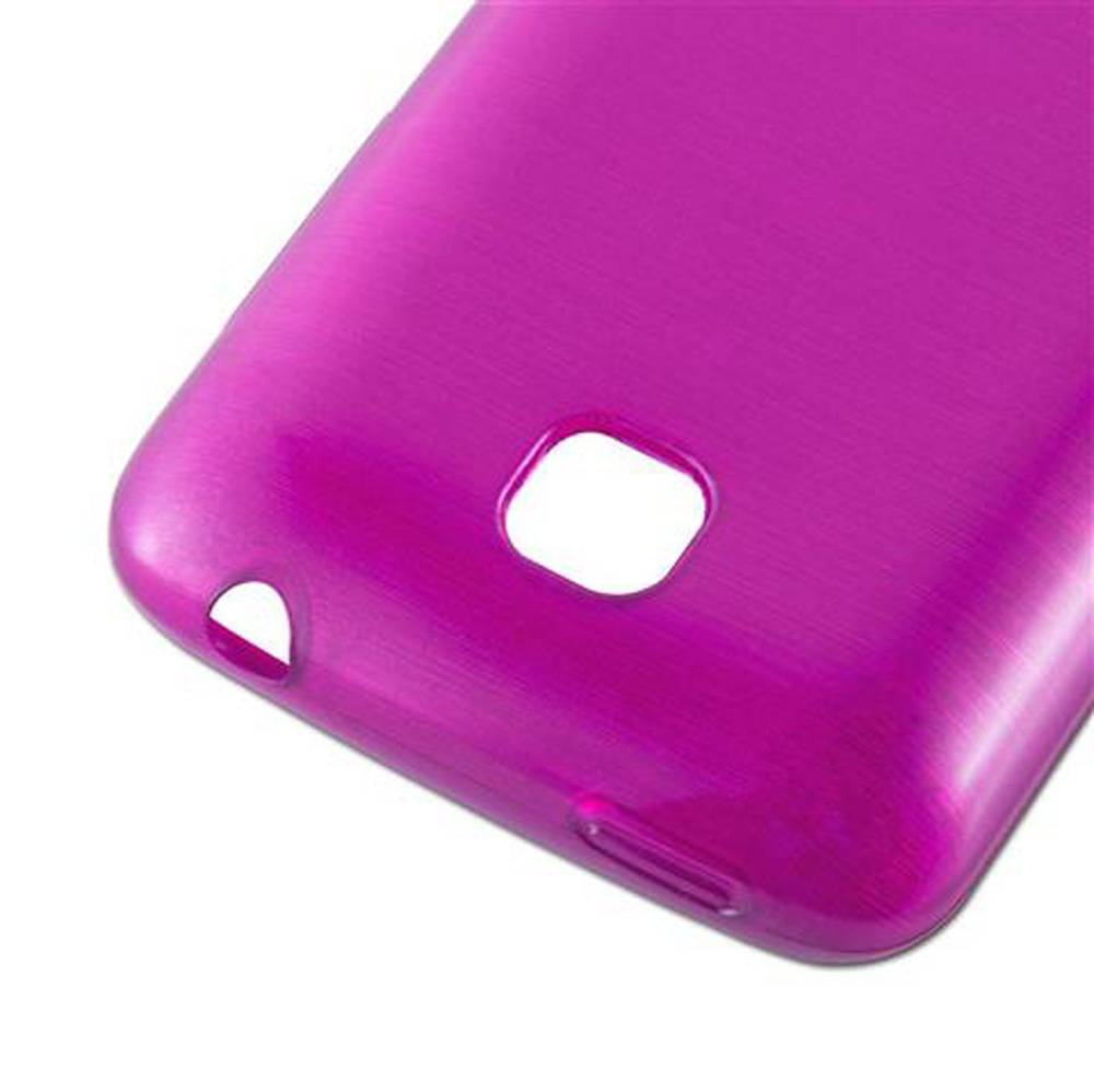 Cadorabo Hülle für LG L3 II (2. SIM) Schutz Hülle in Rosa Schutzhülle TPU Silikon Etui Case Cover