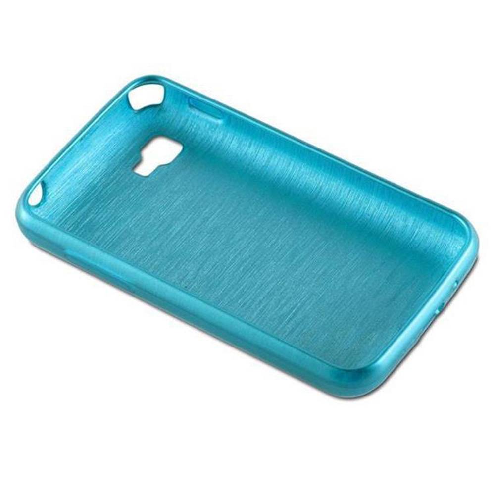 Cadorabo Hülle für LG L4 II Schutz Hülle in Türkis Schutzhülle TPU Silikon Etui Case Cover