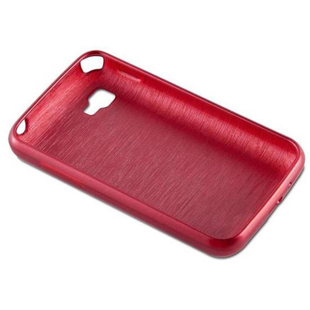 Cadorabo Hülle für LG L4 II Schutz Hülle in Rot Schutzhülle TPU Silikon Etui Case Cover
