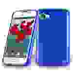 Cadorabo Hülle für LG L4 II Schutz Hülle in Blau Schutzhülle TPU Silikon Etui Case Cover