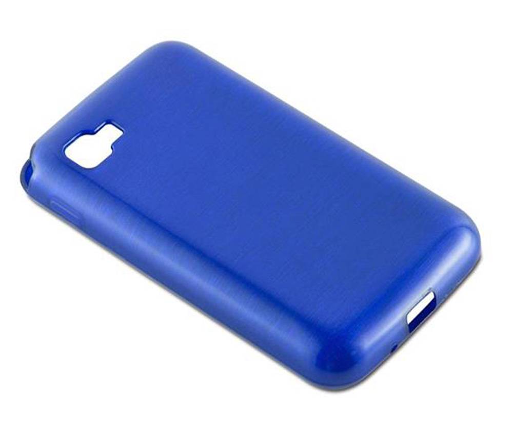 Cadorabo Hülle für LG L4 II Schutz Hülle in Blau Schutzhülle TPU Silikon Etui Case Cover