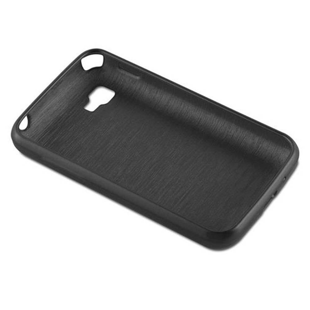 Cadorabo Hülle für LG L4 II Schutz Hülle in Schwarz Schutzhülle TPU Silikon Etui Case Cover